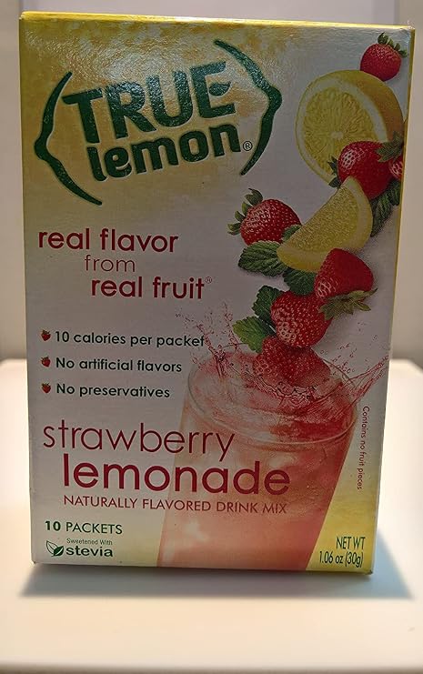True Lemon Strawberry Lemonade 10 Sachet Drink Mix 30g