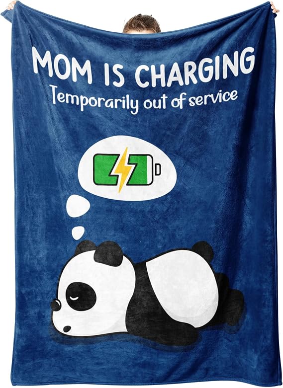 Craftique Mom Birthday Gifts, Funny Gifts for Mom- Mom's Charging Blanket