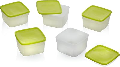 Stor-Keeper Freezer Storage Containers, 1 pint, 5 ct