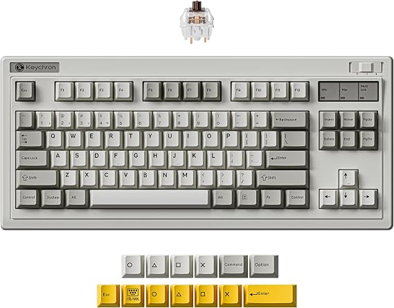 Keychron R3 Retro 80% TKL Wireless Mechanical Keyboard