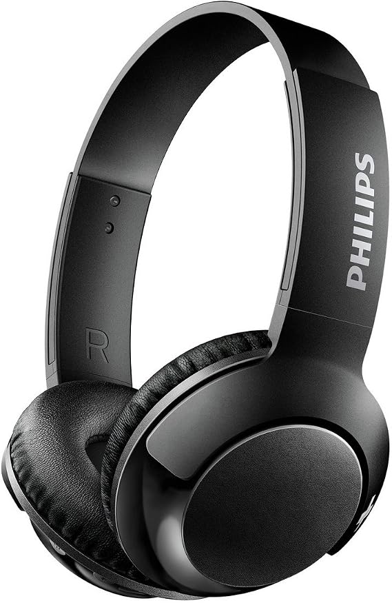 Philips BASS+ SHB3075 Wireless Headphones, up to 12 Hours of Playtime - Matte Black