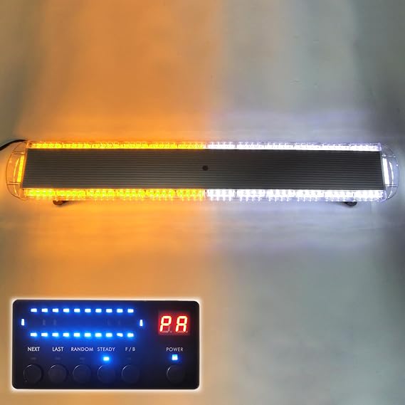 CFLMYYXGS 55" 104 LED-Amber/White Flashing Emergency Warning Light bar