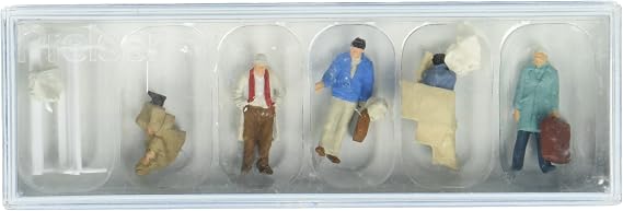 Preiser 14119 Pedestrians in Front of Railway Station Package(5) HO Model Figure