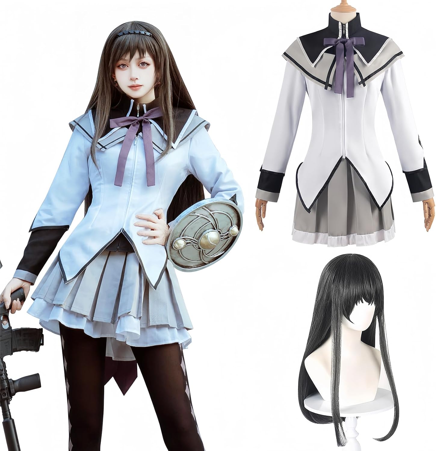 Madoka Magica Cosplay Costume Madoka Kagami Homura Mami Sayaka Sakura Anko Magical Girl Madoka Magica Cosplay Costume Adult Use Cultural Festival Event Disguise Magical Girl Madoka Magica