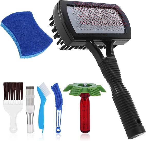 7 PCS Different Air Conditioner Fin Cleaner kit, Brush Condenser Ac Coil Cleaner Air Refrigerator Fin Cleaner Evaporator Radiator Repair Clean Tool