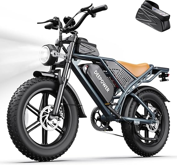 Electric Bike for Adults,1500W Peak Motor,30MPH Ebike,48V 960WH Battery, 35-50 Miles,20" Fat Tire Electric Dirt Bike, Shaman0 7-Speed Ebikes