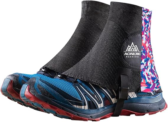 BlueField Low Trail Gaiters for Hiking, Running Shoe Gaiters, Trail Running Gaiters Sandproof for Women & Men & Youth Hiking Climbing