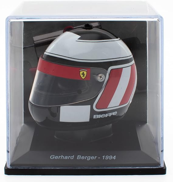 OPO 10 - Formula 1 Helmet Compatible with Ferrari F1: Gerhard Berger 1994-1/5 Scale - CAS17