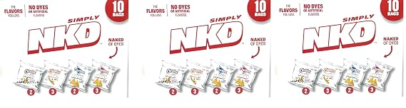 Simply NKD Chips Variety Snack Pack - No Dyes No Artificial Flavors - Doritos & Cheetos - 10 bags - 3 boxes