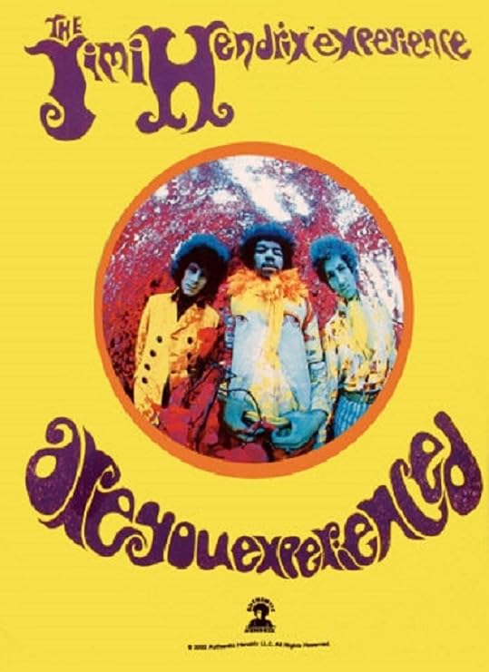 Heart Rock Original Jimi Hendrix are You Experienced Fabric Flag, 110 x 75 x 0.1 cm, Multicoloured