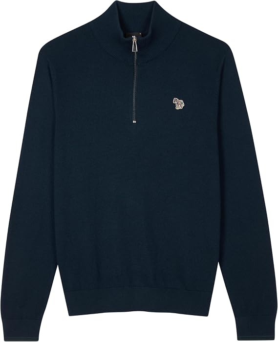 Paul Smith Men's Zebra Half Zip Sweater