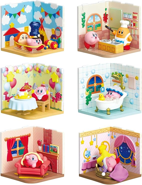Re-Ment Kirby Wonderroom Blind Box - 1 of 6 Collectible Minifigures - Fun and Versatile Decor