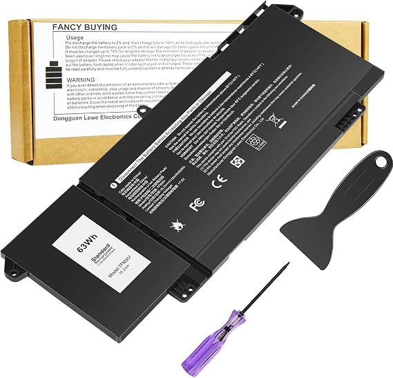 7FMXV Laptop Battery for Dell Latitude 5320 7320 7420 7520 Latitude 5320 2-in-1/7320 2-in-1/7420 2-in-1 P133G P134G P135G P136G P138G P139G P110F 9JM71 4M1JN 1PP63 727CG HDGJ8 MHR4G TN2GY 0TN2GY