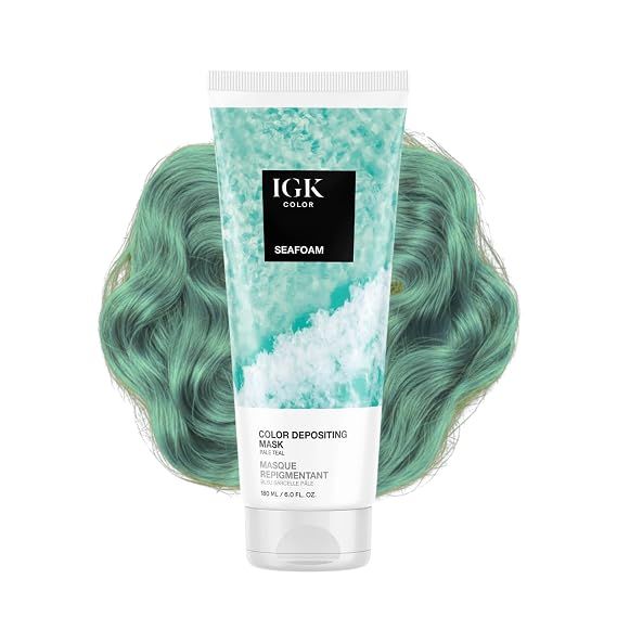 IGK Pale Teal Semi-Permanent Color Depositing Mask