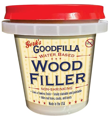 Walnut, 8 oz, Wood and Grain Filler, Stainable, Tintable, Sandable, Zero Waste, Non-Toxic, USA Made