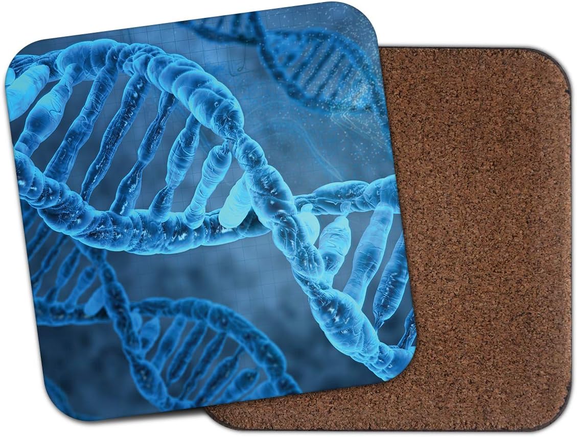 1 x DNA Coaster - Science Biology Doctor Nurse Medical Student Fun #8896