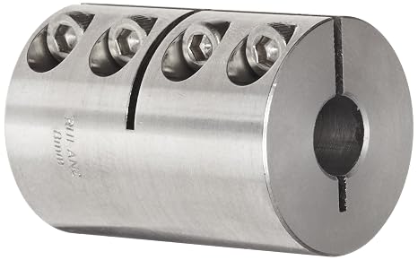 Ruland MCLX-35-35-SS One-Piece Clamping Rigid Coupling, Stainless Steel, Metric, 35mm Bore A Diameter, 35mm Bore B Diameter, 67mm OD, 95mm Length