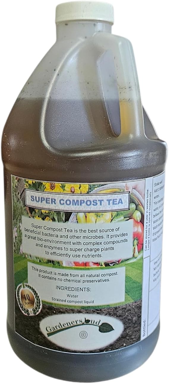 Super Compost Tea_P (64 oz - 1/2 Gallon) Natural and Organic for Plant Food, Nutrient, Fertilizer and Growth Efficiency