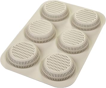 Silikomart Burger Bread Burger Bread Mould, Grey, Large