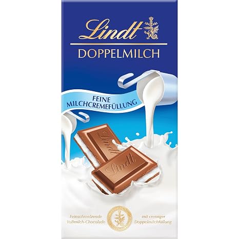 Lindt Chocolate Double Milk Board 100 g Whole Milk Gift