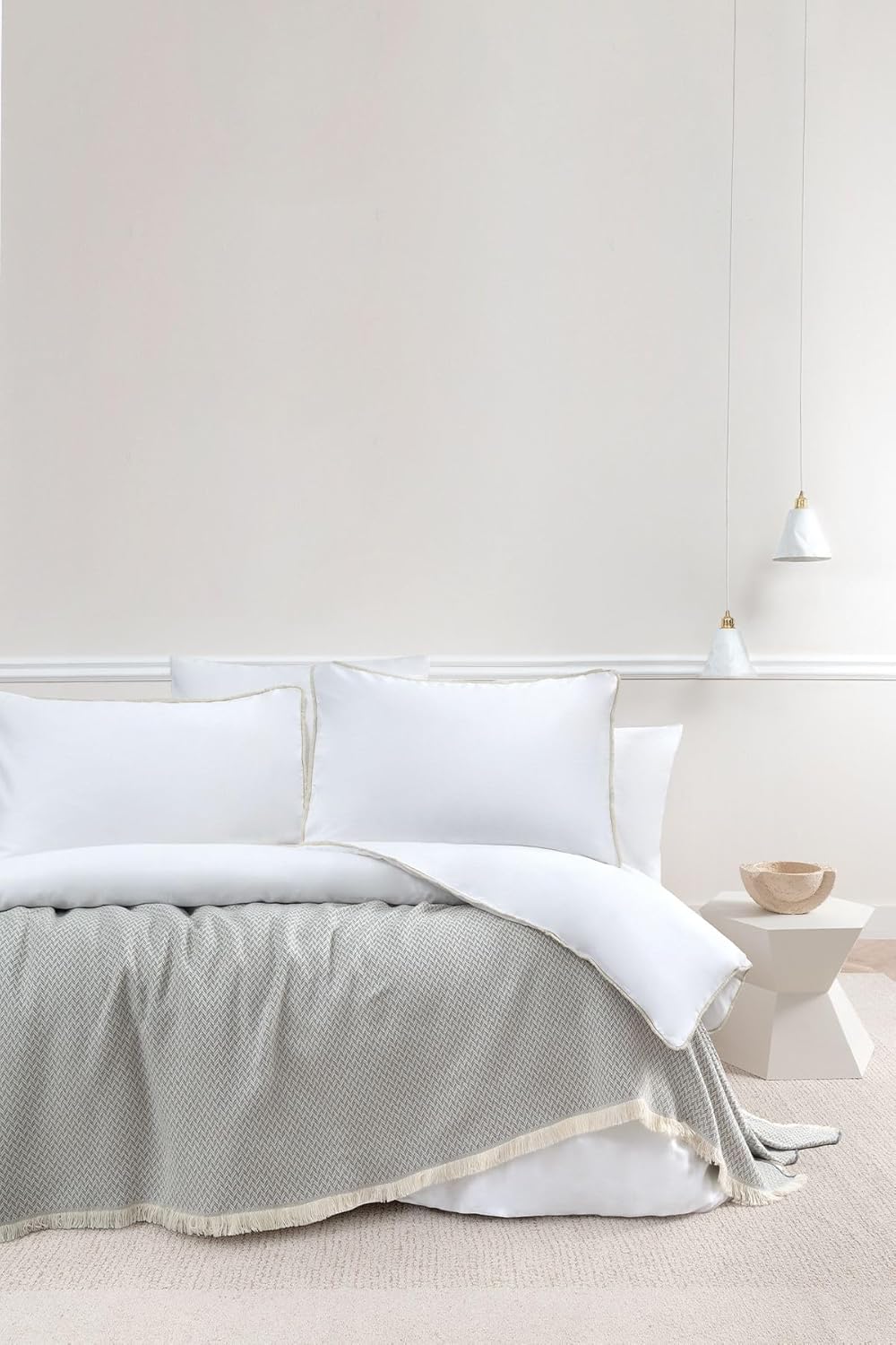 Yataş Netha Double Bedspread - Gray 240 x 230