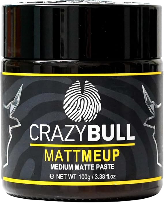 Crazy Bull Hair Paste MattMeUp for Hair Styling and Natural Matte Finish