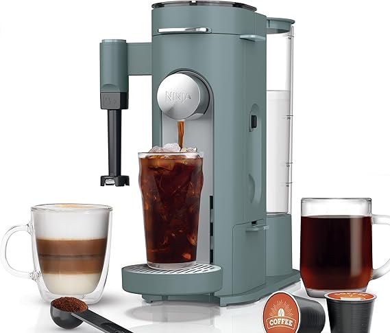Ninja Pods & Grounds Coffee Maker, K-Cup Compatible, Sage Green, PB051SG
