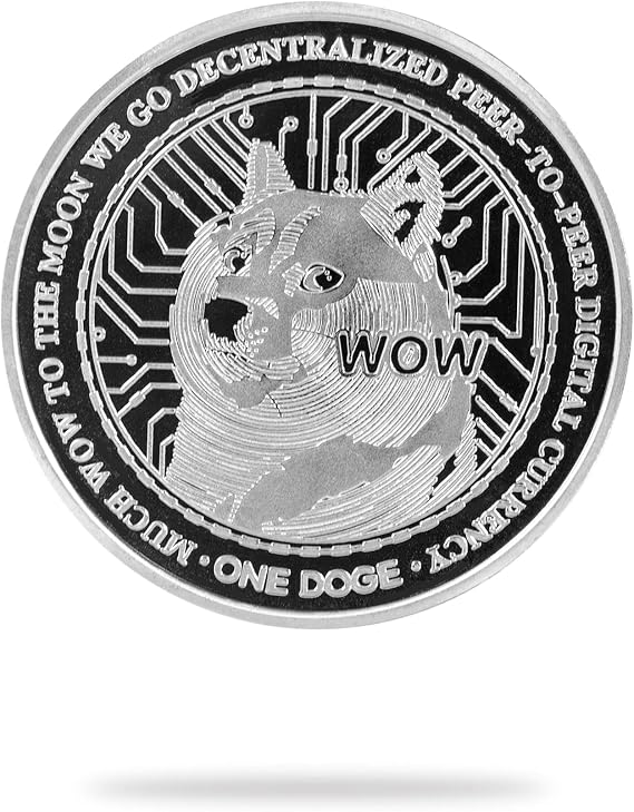 Cryptochips | Dogecoin (Doge) Physical Crypto Coin | Commemorative Cryptocurrency You Can HODL