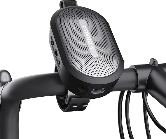 Portable Mini Bike Bluetooth Speaker,IP67 Waterproof Wireless with Adjustable Strap and Hook, Loud Clear Sound 10Hours Playtime, Home/Party/Outdoor/Beach/Shower (MINI Speaker)