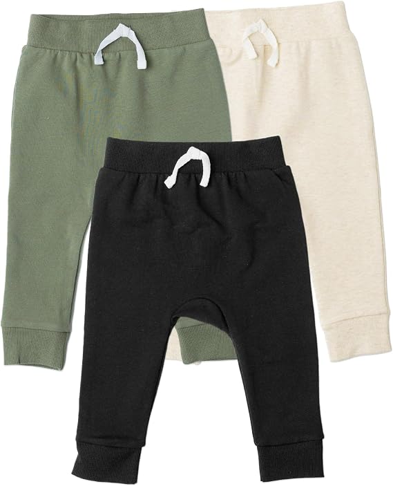 Gerber Baby Boys' Toddler 3-Pack Jogger Pants