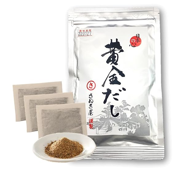 Umami Dashi Golden Soup Stock 0.3 oz (6 pieces) Ingredients AGO (flying fish), dried bonito (dried bonito), SABA (mackerel), kelp (kelp), mushrooms. All made in Japan