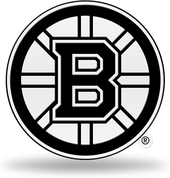 Rico NHL Unisex Team Spirit Magnet Auto Emblemnhl Team Spirit Magnet Auto Emblem, Black, White, 6.25 x 4.5 x 0.2
