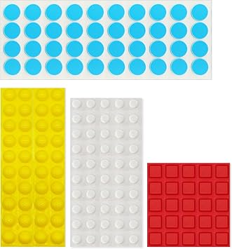 Bump Dots for Visually Impaired 155 Pcs Combo Pack(Yellow,Blue,White,Red) - Low Vision Aids Braille Stickers Raised Tactile Dots for Elderly, Blind
