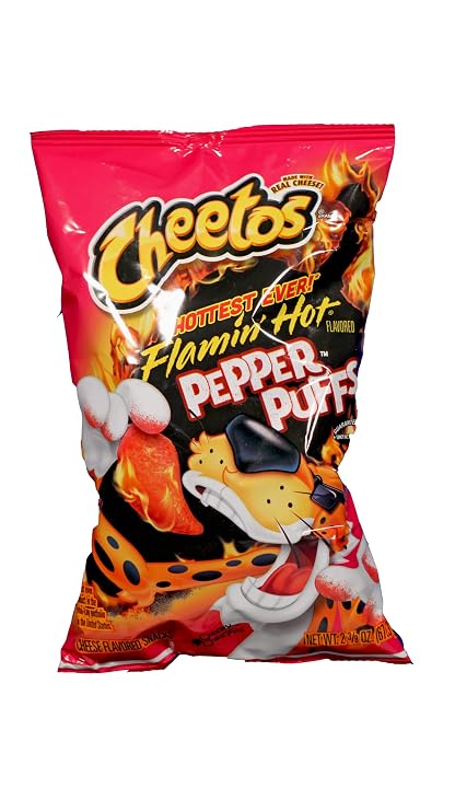 Cheetos Flamin Hot Pepper Puffs