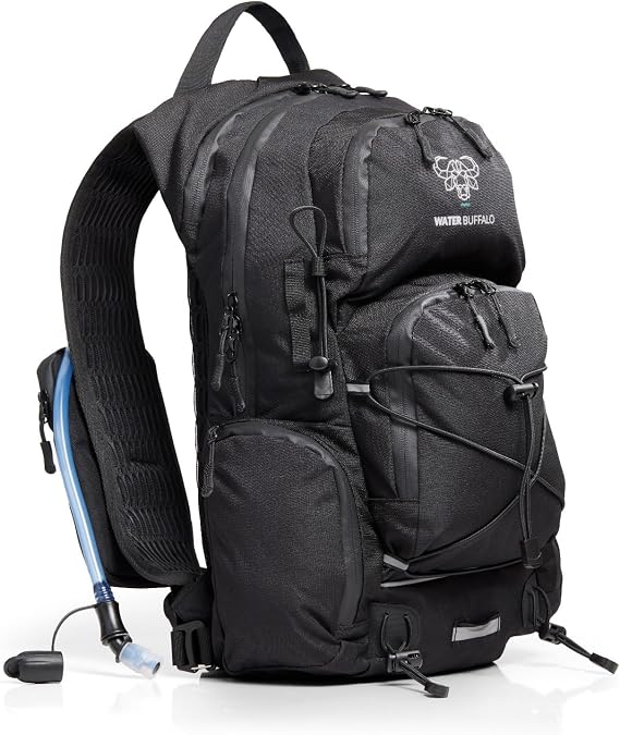 Water Buffalo Sherpa 22L Hiking Hydration Backpack, 2L Bladder
