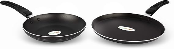 Greenchef Duo Pack Cookware Set, Fry Pan and Flat Tawa