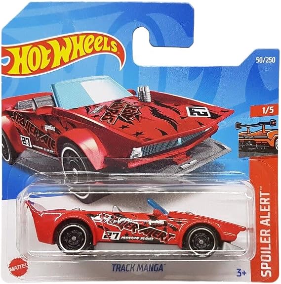 Hot Wheels - Track Manga - Spoiler Alert 1/5 - HCW97 - Short Card - red - Mattel 2022