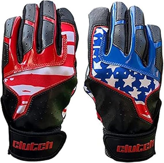 Clutch Sports Apparel Pro Series Cabretta Leather Batting Gloves, Padded & Stylish, Comfortable Grip & Finger Fit for Baseball & Softball Players, for Adults & Youth