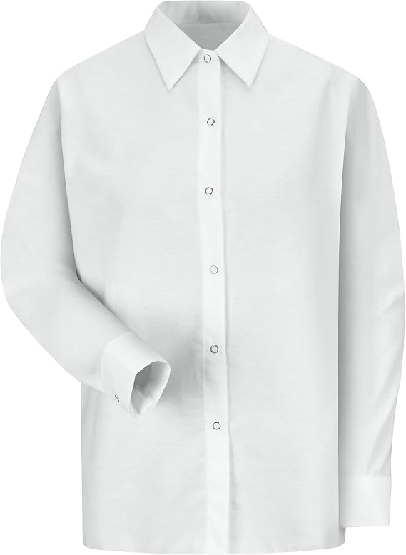 Red Kap Women's Women's Long Sleeve Specialized Pocketless Work Shirt