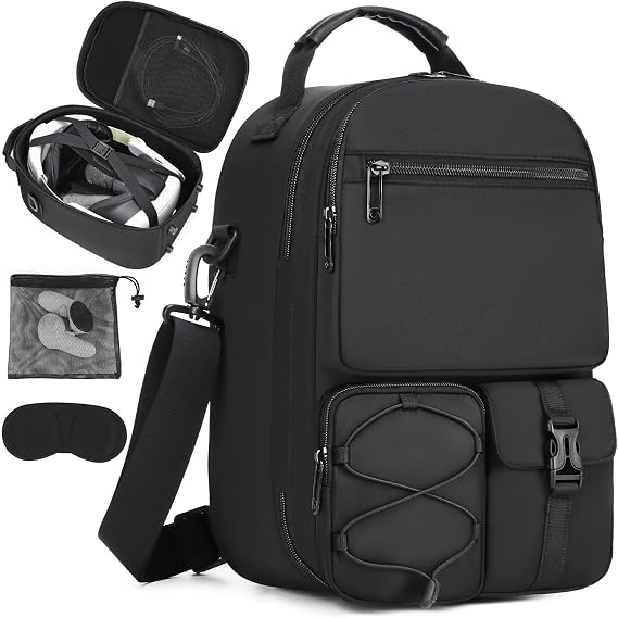 Meta Quest 3s Carrying Case Compatible with VR Headsets for Travel Storage