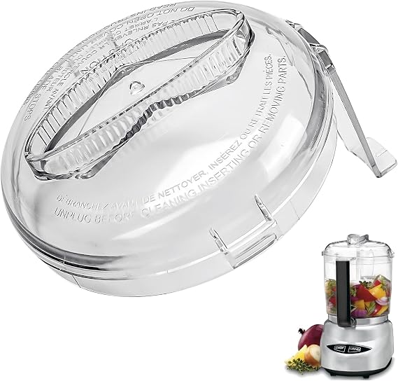 DLC-4CHB Replacement for Cuisinart Mini Prep Plus Food Processor Work Bowl Cover Parts, Fits Only Cuisinart 4 Cup Mini Prep Plus Food Processor Models, Only Use with Bowl DLC-4CHB - Dishwasher Safe