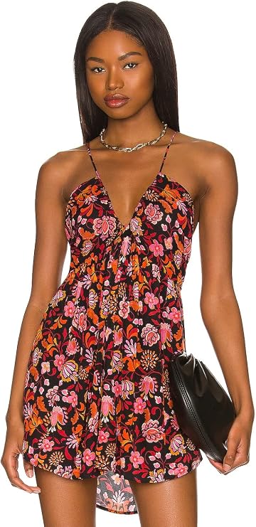 Free People Pixie Printed Tunic, Dark Combo