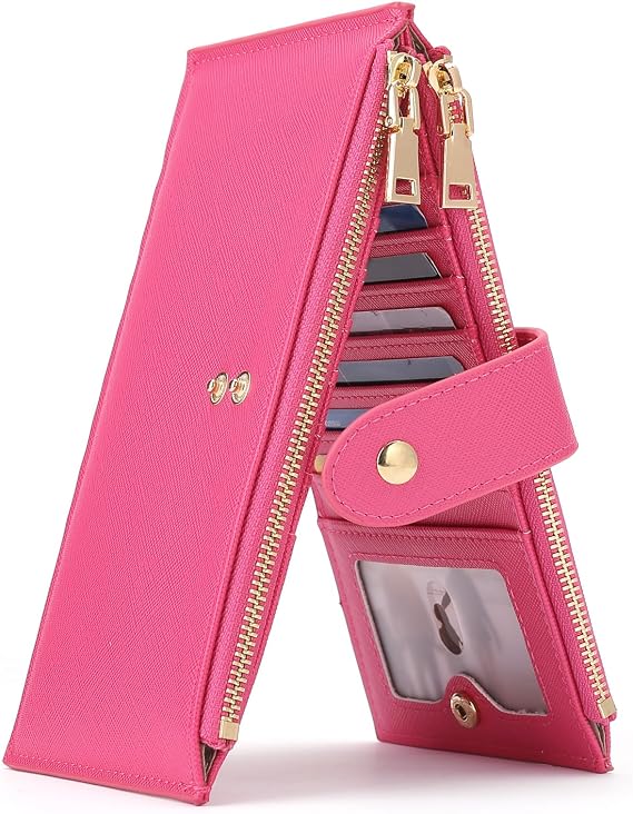 GOIACII Purses for Women RFID Blocking Large Bifold Travel Credit Card Holder Wallets for Ladies