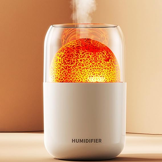 Portable Mini Humidifier, 300ml Small Cool Mist Humidifier, USB Personal Desktop Humidifier for Baby Bedroom Travel Office Home, Auto Shut-Off, 2 Mist Modes, Super Quiet