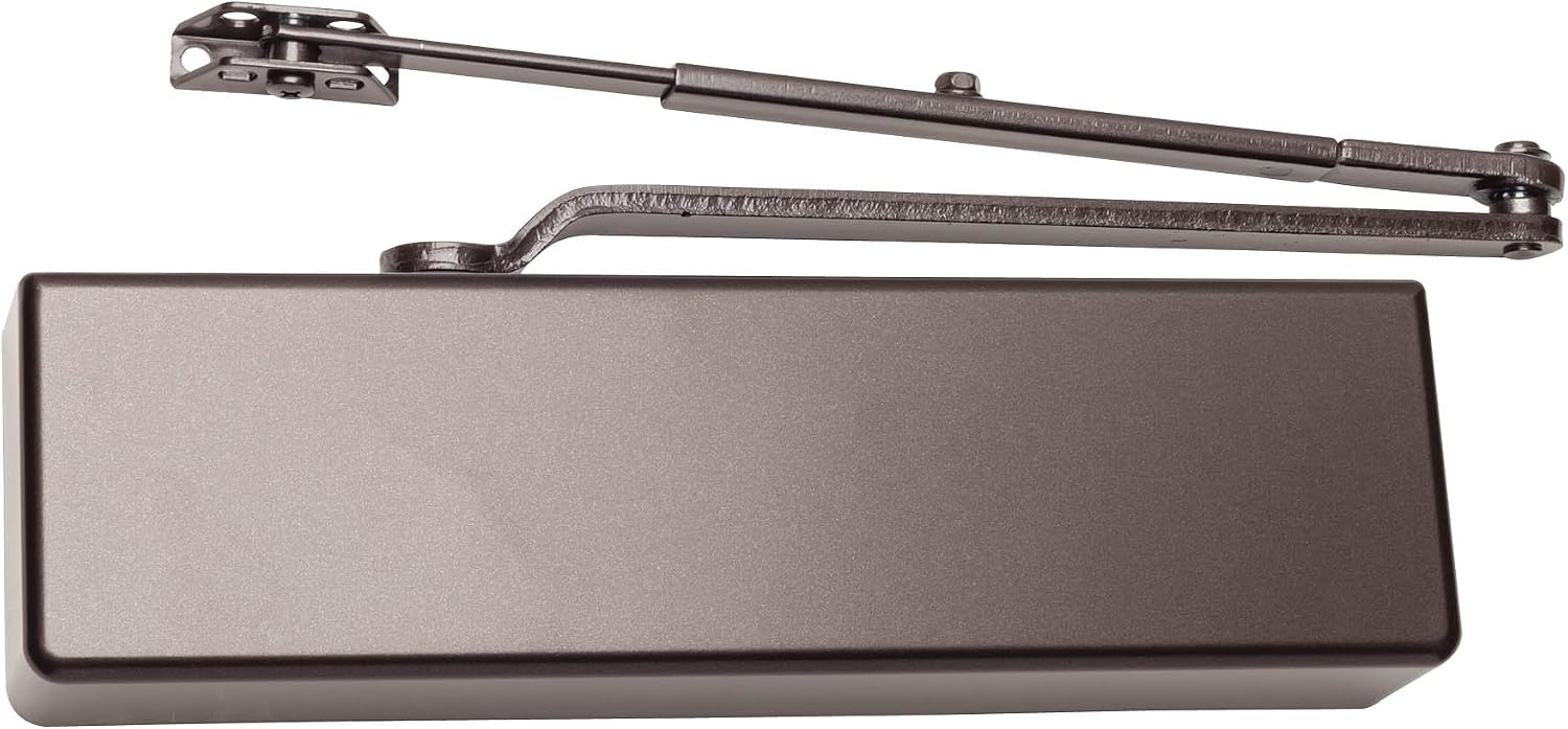 FALCON SC71 RwPA DK Brnz Full Heavy Duty Door Closer, Regular Arm with Parallel Arm Shoe, Full Cover, Dark Bronze Finish