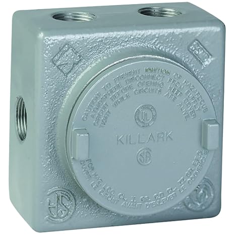GRSS-3 Iron Explosion Proof Junction Box with (7x) 1" Hubs
