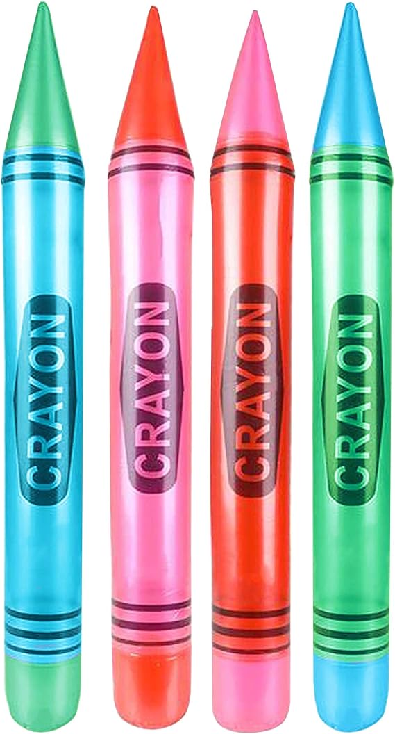 Set of 4 - Jumbo 44" Crayon Inflates