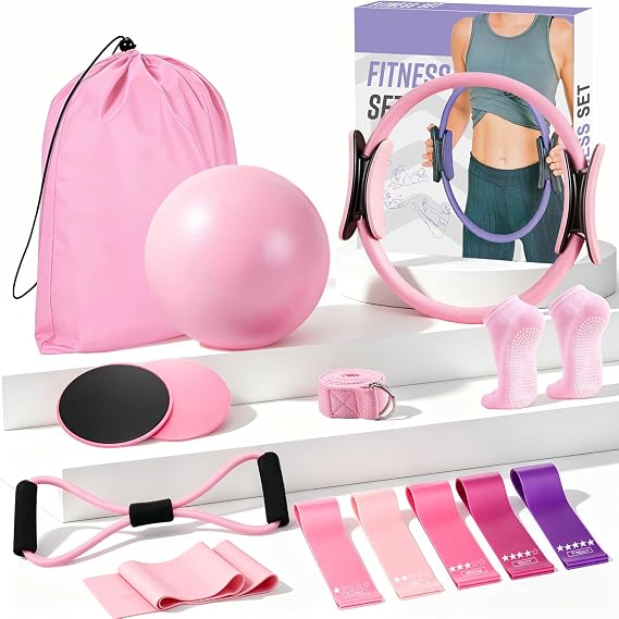 Pilates Equipment,Pilates Kit 13Pcs Home Pilates Essentials Workout