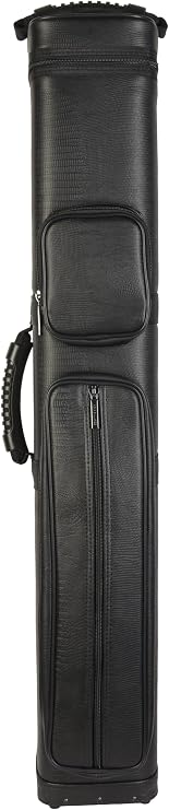 ASKA Hard 4x8 Pool Cue Case, Holds Up to 4 Butts and 8 Shafts, Choice of Styles