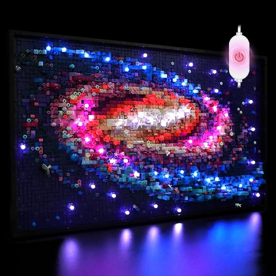 LED Light Kit Compatible with Lego 31212 Art The Milky Way Galaxy - Wall Decor Lighting Set for Galaxy 31212 Building Blocks Model (NO Building Model Bricks)